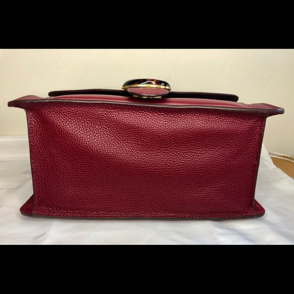 S⭕️LD‼️NWT Coach Tabby Shoulder Bag in Deep Red - Picture 5 of 12